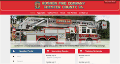 Desktop Screenshot of goshenfireco.org